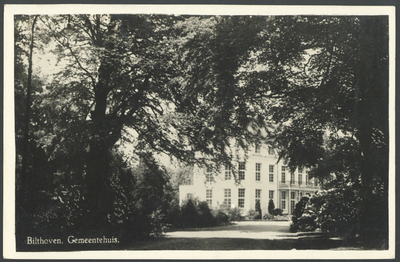 16998 Gezicht op het gemeentehuis (Huis Jagtlust, Soestdijkseweg Zuid 173-178) te Bilthoven (gemeente De Bilt).